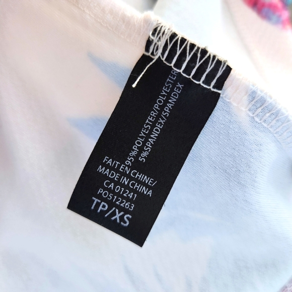 Simons Icōne Pineapple Print Cropped Tee - Size XS - Picture 5 of 6